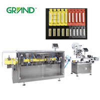 Automatic Liquid Plastic Ampoule Forming Filling Sealing Machine dengan mesin pelabelan